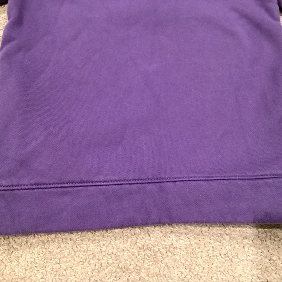 Lands End Boys Purple Quarter Zip Sweatshirt Size 4 - Picture 4 of 11